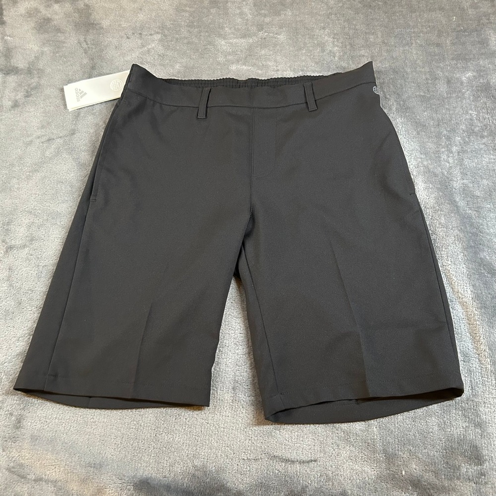 Adidas Golf Shorts Black Pull On Athletic Built 365 Boys 11-12Y Youth Medium NWT